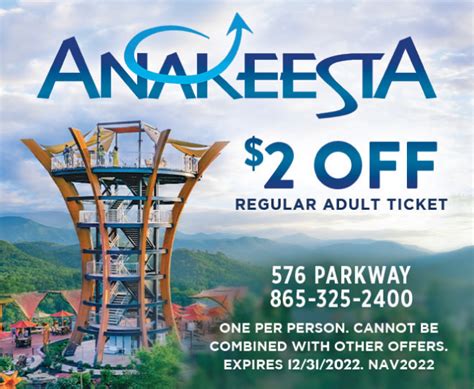 4 out of 5. . Anakeesta discount tickets
